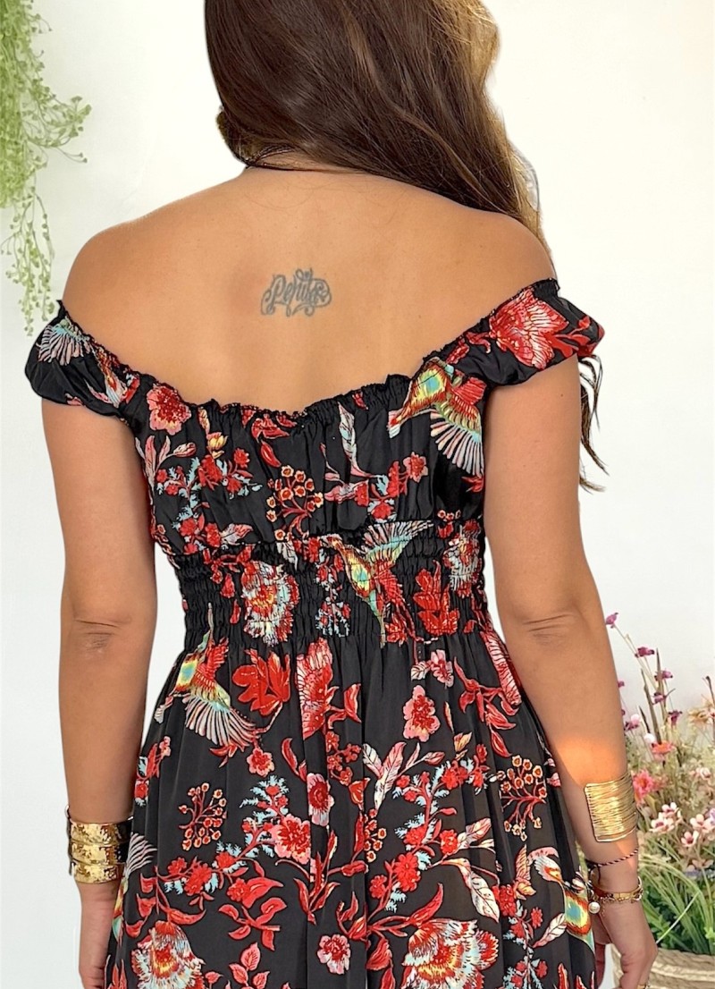 Vestido Lena fondo negro Trilce