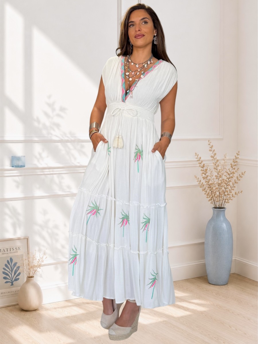 Vestido bordado Teide