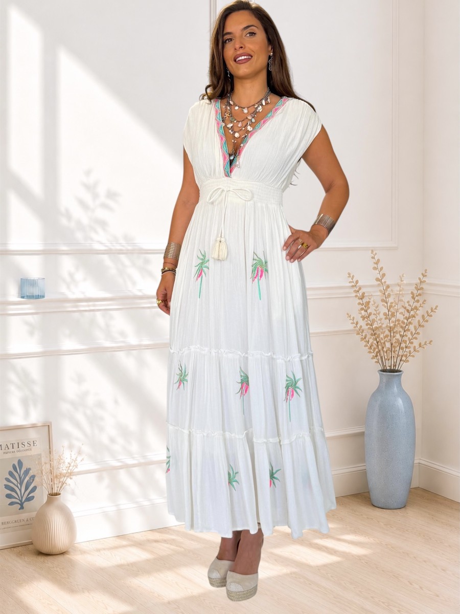 Vestido bordado Teide