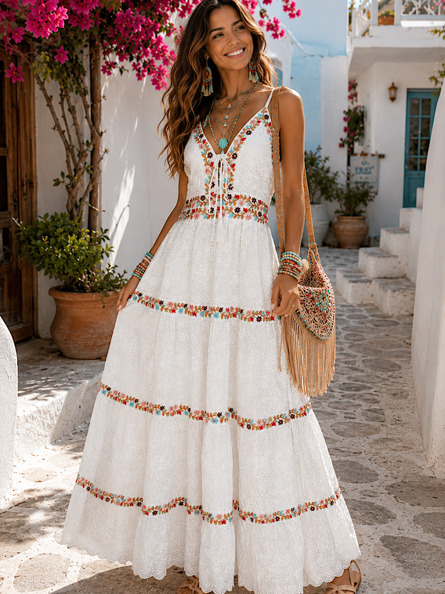 Vestido Iria bordado