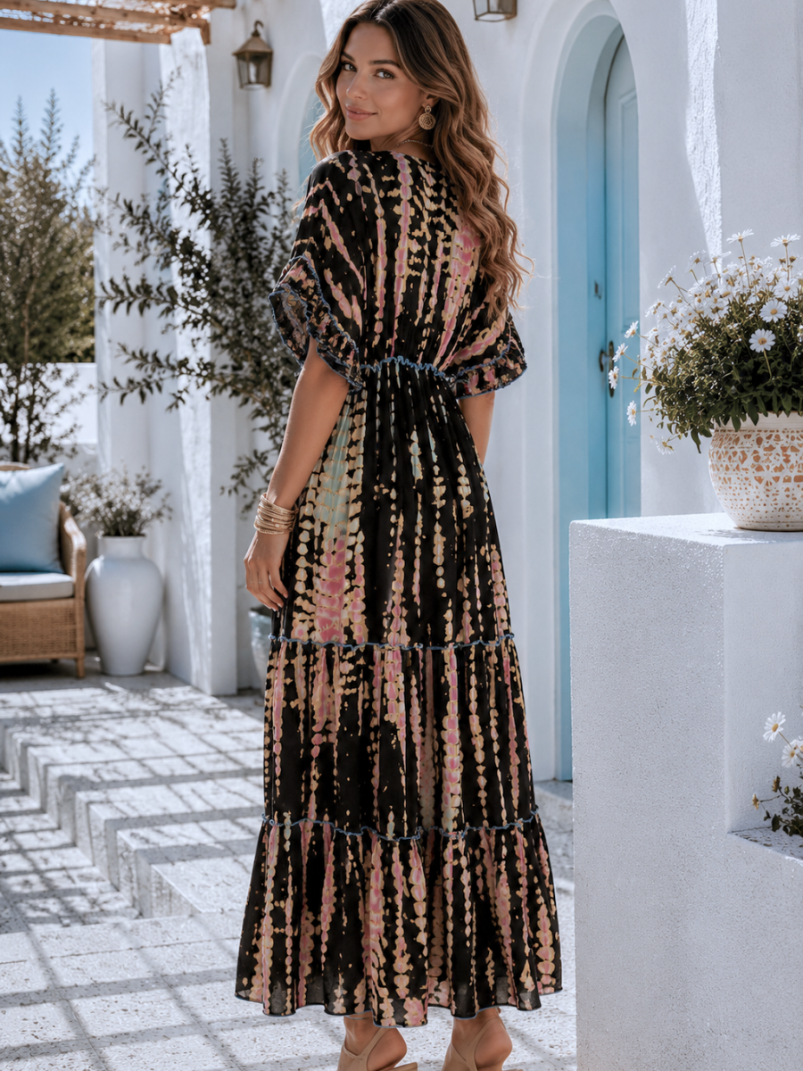 Vestido Izar escote de pedrería