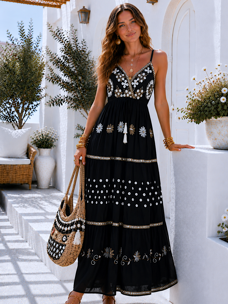Vestido Irati blanco negro