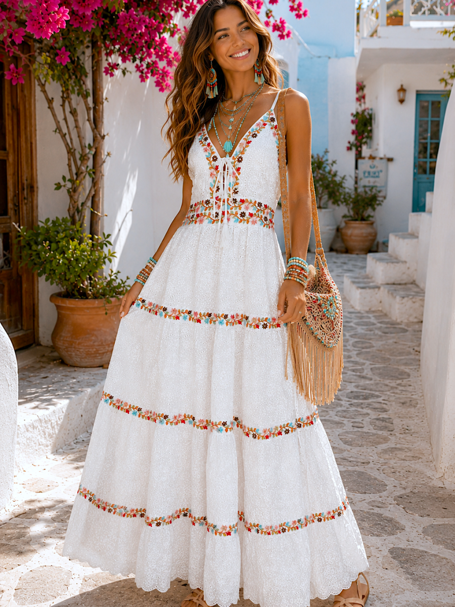 Vestido Iria bordado
