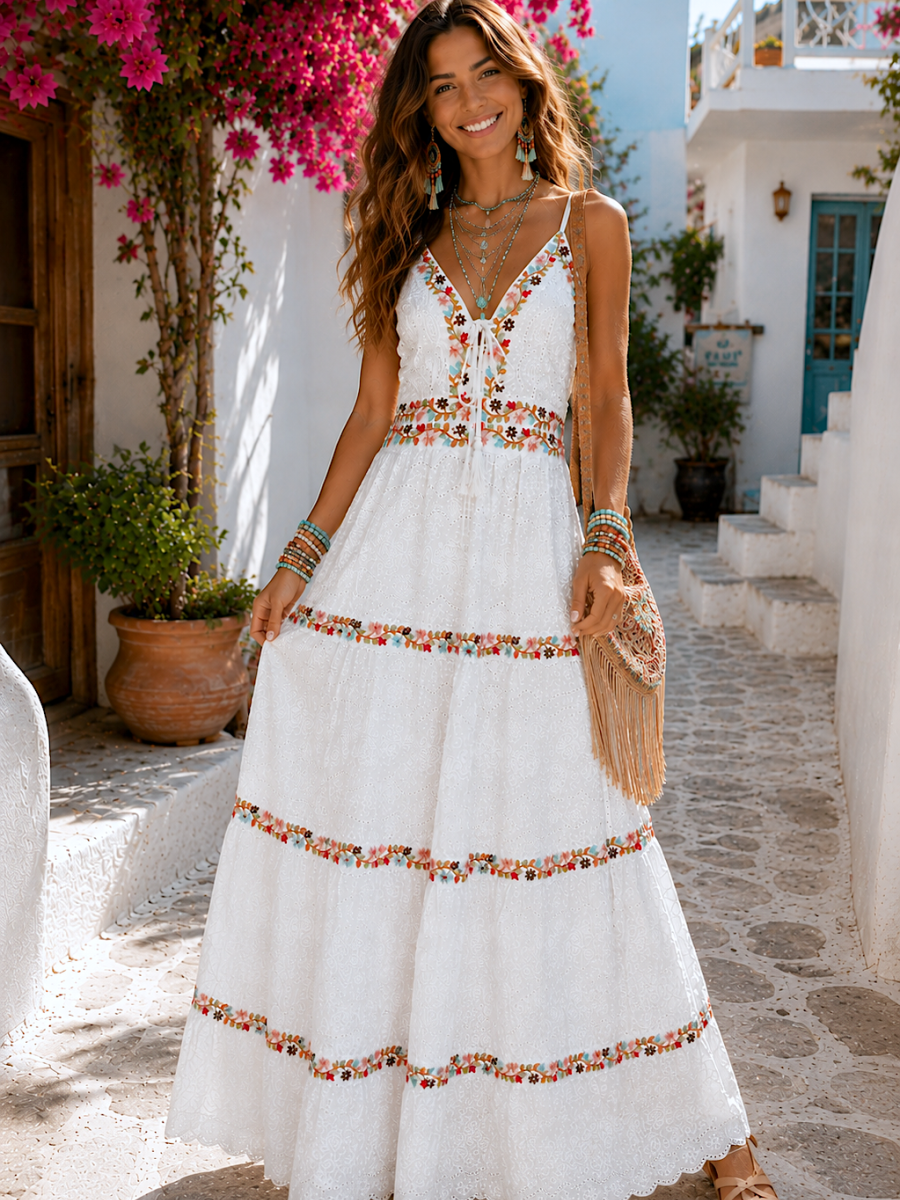 Vestido Iria bordado