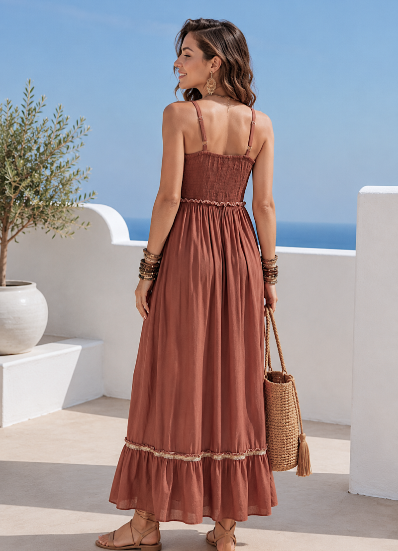 Vestido Tarsa bordado con pedrería