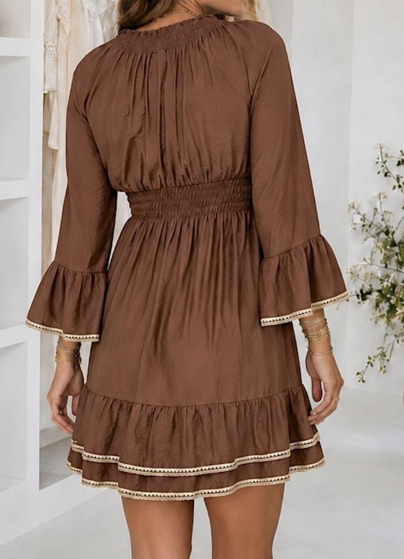 Vestido Odet marrón