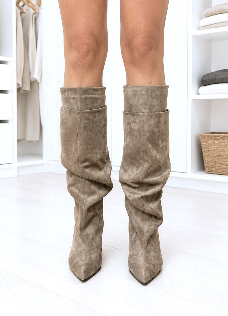 Botas Draped beige