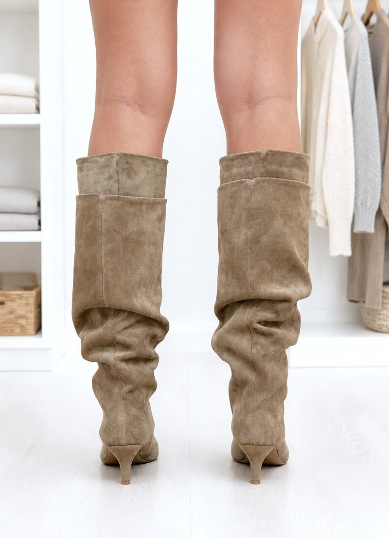 Botas Draped beige
