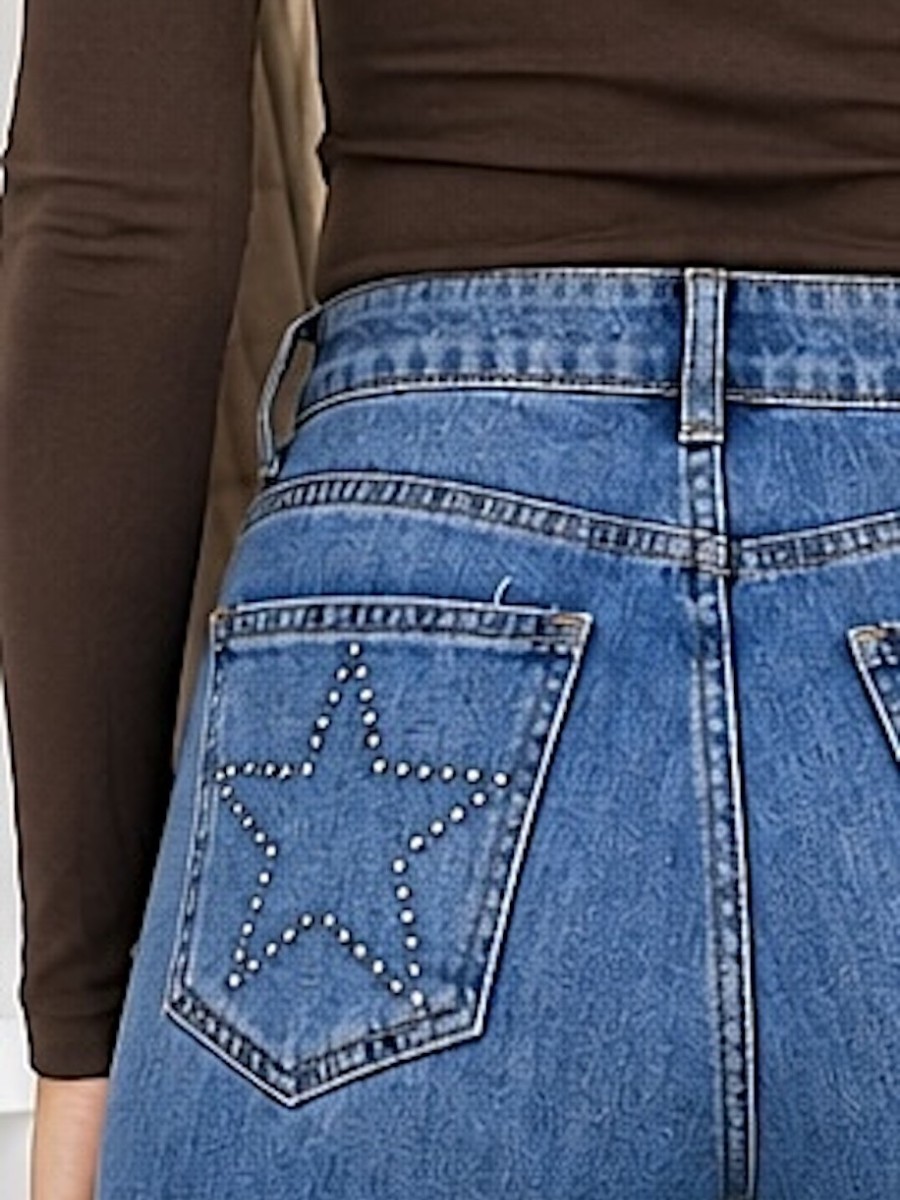 Pantalon vaquero tachuelas estrella