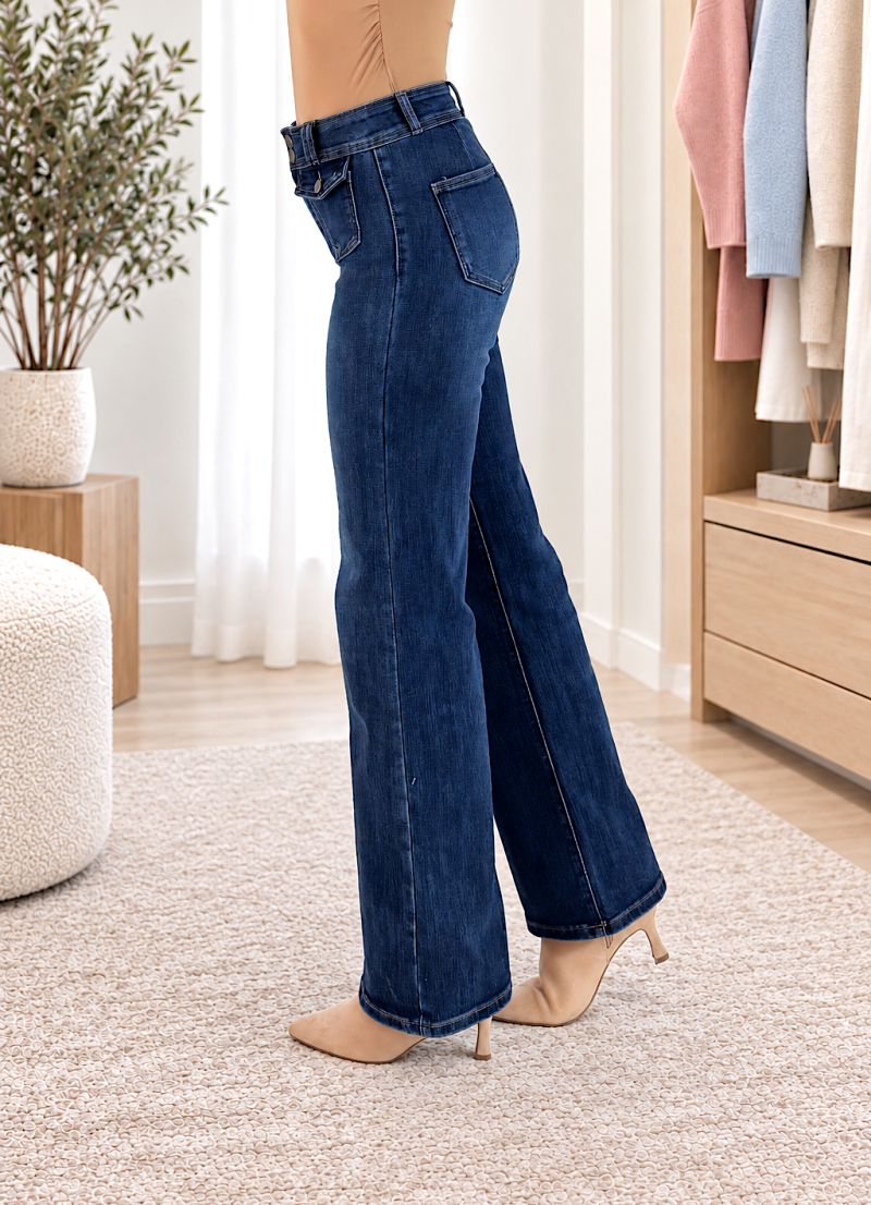 Pantalon vaquero bolsillos delanteros