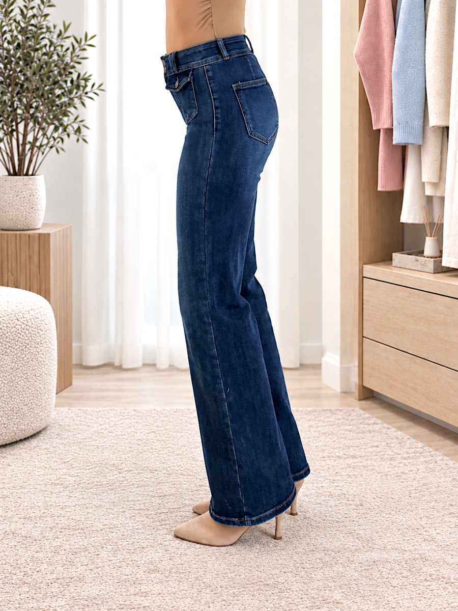 Pantalon vaquero bolsillos delanteros