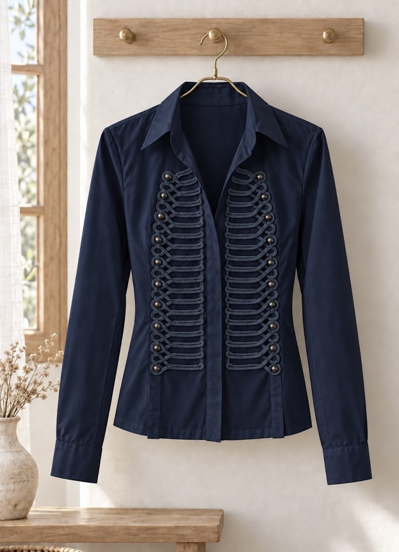Blusa Ania azul marino