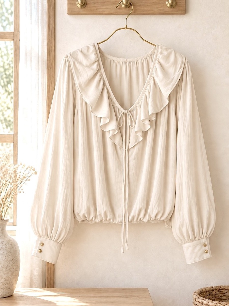 Blusa Mara biege claro