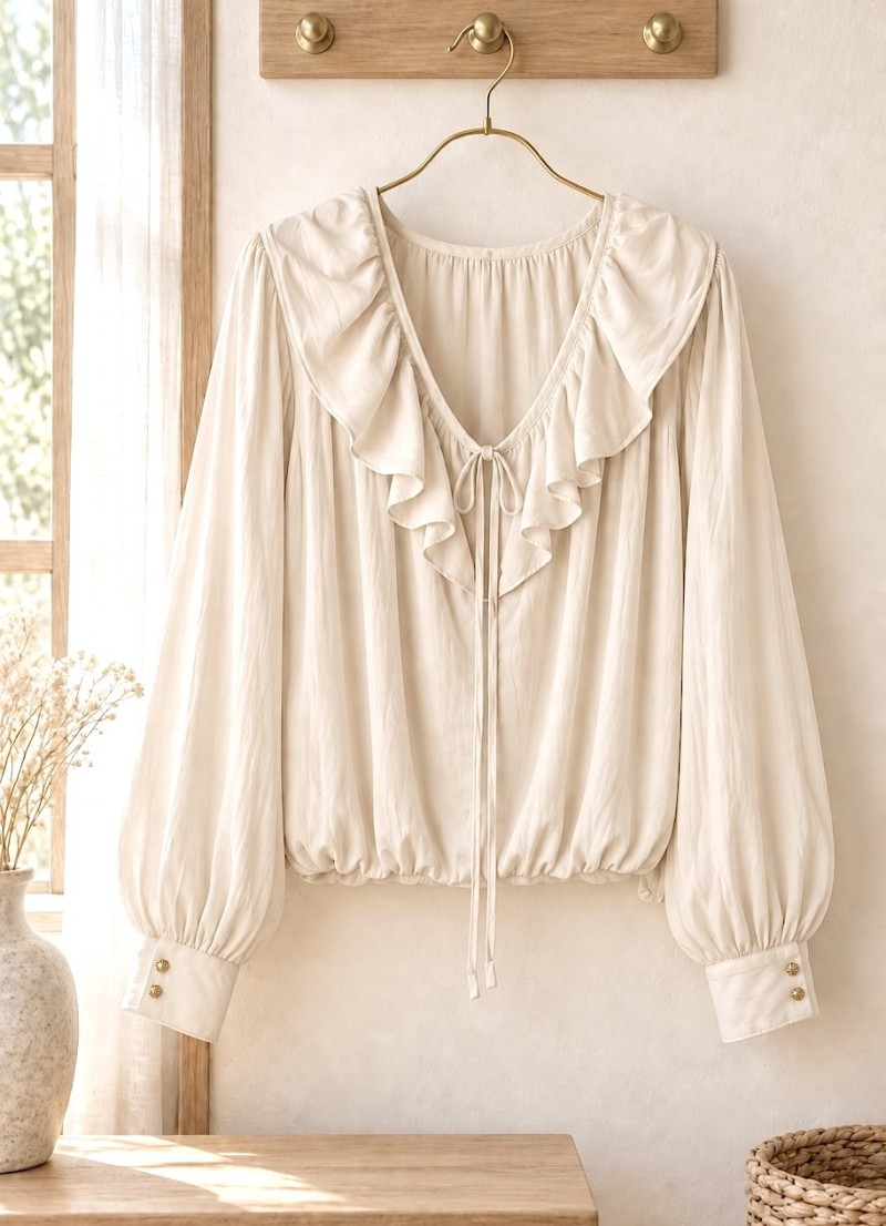 Blusa Mara biege claro
