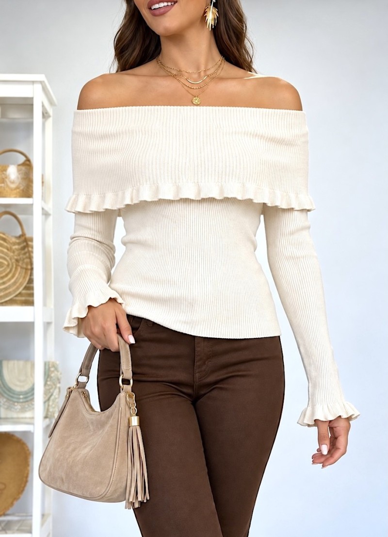 Jersey Lucie beige claro
