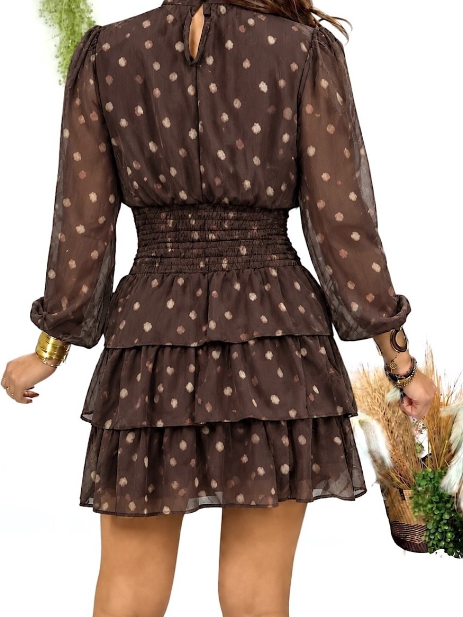 Vestido Nela marrón