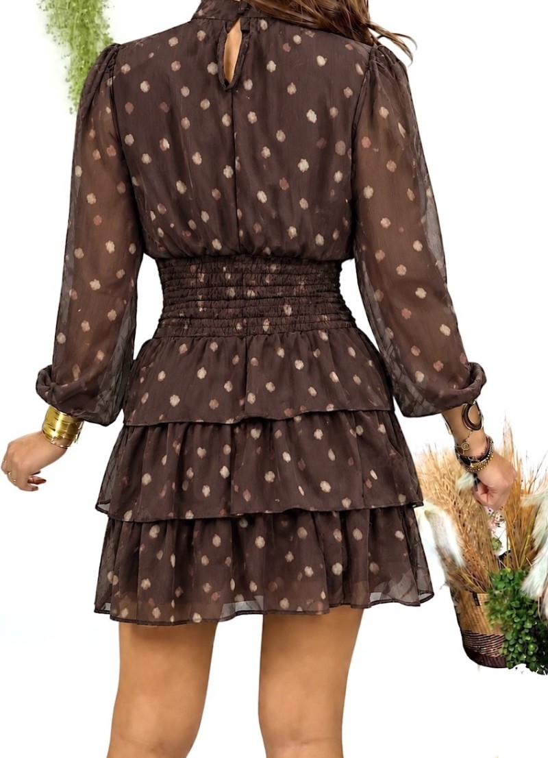 Vestido Nela marrón